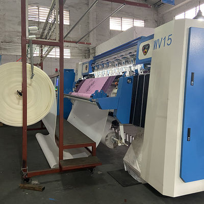 Punto a catenella industriale della trapuntatrice di WV15 1500rpm per il macchinario del materasso delle trapunte ZOLYTECH